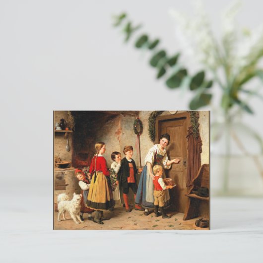 De Birthday Cake, schilderij Briefkaart (Staand voorkant)