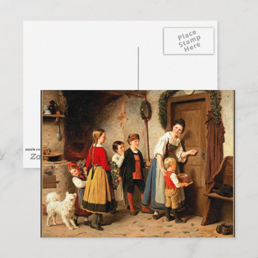 De Birthday Cake,  schilderij Briefkaart (Voorkant / Achterkant)