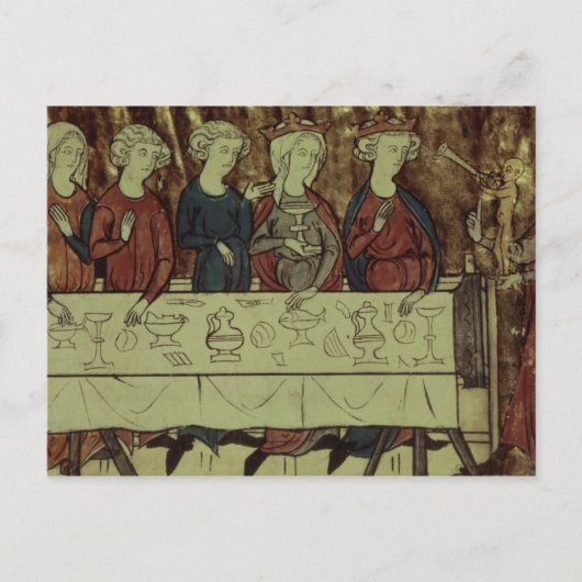 De Birthday feast van Nubien, koning van Armenië Briefkaart (Voorkant)