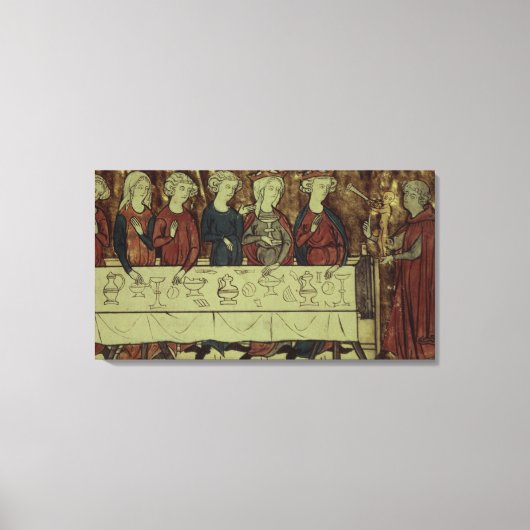 De Birthday feast van Nubien, koning van Armenië Canvas Afdruk (Voorkant)