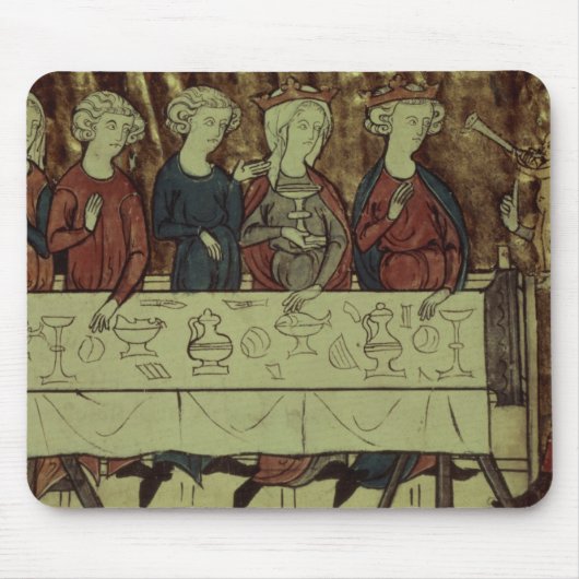 De Birthday feast van Nubien, koning van Armenië Muismat (Voorkant)