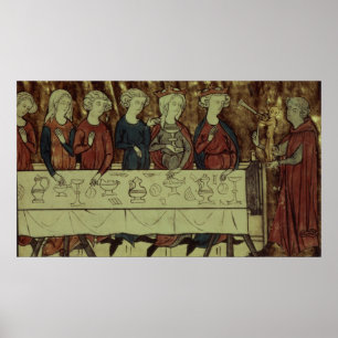 De Birthday feast van Nubien, koning van Armenië Poster