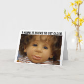 DE BIRTHDAY-KAARTEN, JE BENT NOG STEEDS EEN DOLL KAART (Gele Bloem)