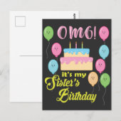 De Birthday Partij van mijn zuster Briefkaart (Voorkant / Achterkant)