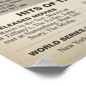 De Birthday Times 1961 tekent voor een 60ste verja Poster (Hoek)