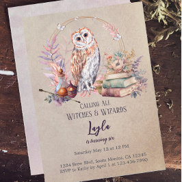 De Birthday-uitnodiging van de tovenaar van het me Kaart