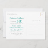 De Birthday van de bestemming sparen het Briefkaar Kaart (Achterkant)