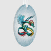 De Birthstone Dragon van december: Turquoise Ornam Ornament (voorkant)