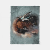 De Bison - Fleece Deken (Voorkant)