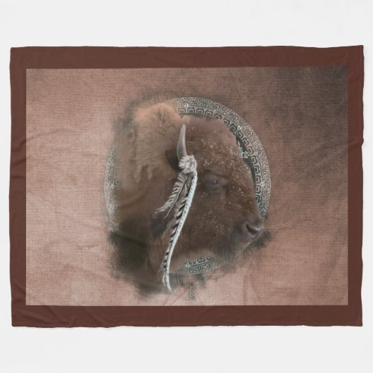 De Bison II - Fleece Blanket (Voorkant (Horizontaal))