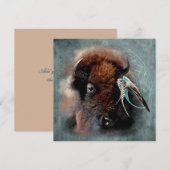 De Bison - Inandering, nodigt Kaart uit (Voorkant / Achterkant)