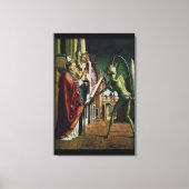 De Bisschop en het Beest - 24x36 Museum-kwaliteit Canvas Afdruk (Voorkant)