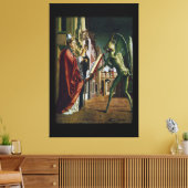 De Bisschop en het Beest - 40x60 ENORM Canvas Afdruk (Insitu (Woonkamer))