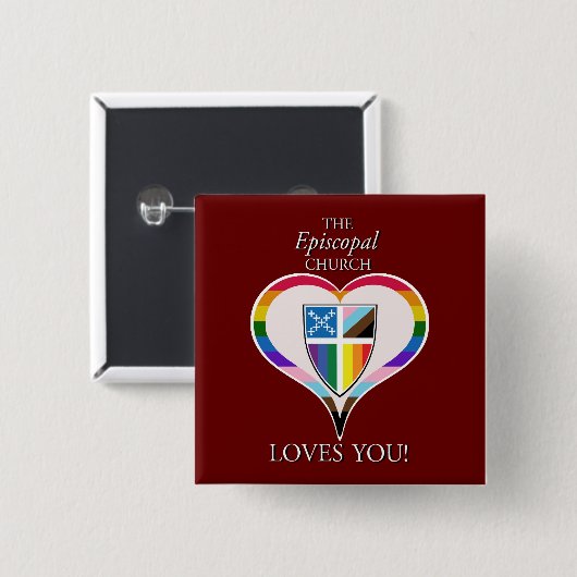 De bisschopskerk houdt van je Button (Voorkant /achterkant)