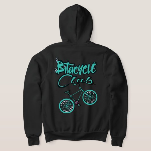 De Bitacycle Club Hoodie Aqua (Laag Achter)