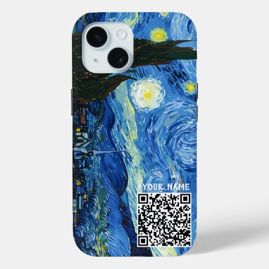 De Bitcoin Night - QR-code bewerkbaar Case-Mate iPhone Case (Achterkant)