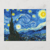 De bitcoinnacht aankondigingskaart (Voorkant)