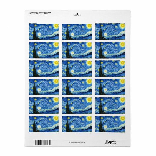 De bitcoinnacht etiket (Full Sheet)