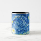 De bitcoinnacht tweekleurige koffiemok (Center)