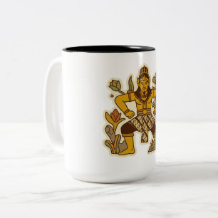 De Bitse Tong (Serunting Sakti) Tweekleurige Koffiemok
