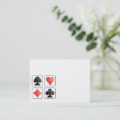 de biz - kaart invullen visitekaartje (Staand voorkant)