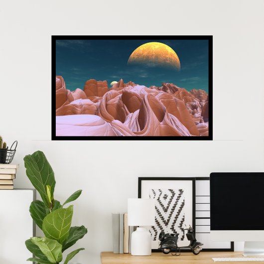 De Bizarre Canyons van Azira Poster (Thuiskantoor)