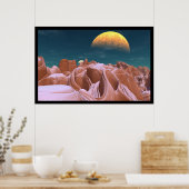 De Bizarre Canyons van Azira Poster (Keuken)