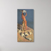 De bizons terugtoveren door Frederic Remington Canvas Afdruk (Voorkant)