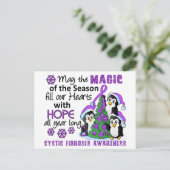 De BlaasBindweefselvermeerdering van de Pinguïnen Feestdagenkaart (Staand voorkant)