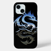 De Black and Blue Dragon telefoonhoes Case-Mate iPhone Case (Achterkant)