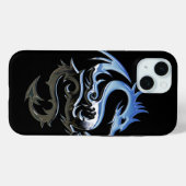 De Black and Blue Dragon telefoonhoes Case-Mate iPhone Case (Achterkant (horizontaal))