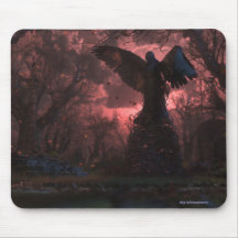 De Black Angel Mousepad