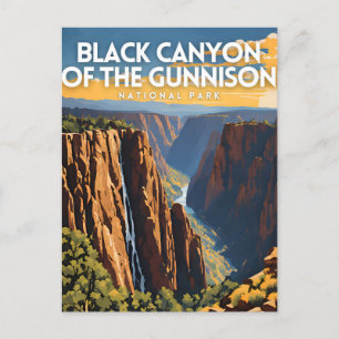 De Black Canyon van de Gunnison Briefkaart