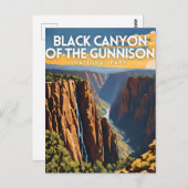 De Black Canyon van de Gunnison Briefkaart (Voorkant / Achterkant)