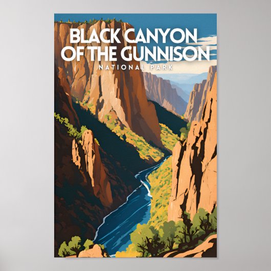 De Black Canyon van de Gunnison Poster (Voorkant)
