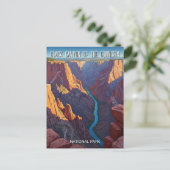 De Black Canyon van het Gunnison National Park Briefkaart (Staand voorkant)