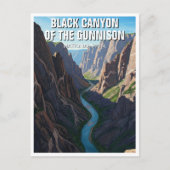 De Black Canyon van het Gunnison National Park Briefkaart (Voorkant)