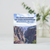 De Black Canyon van het Gunnison National Park Briefkaart (Staand voorkant)