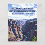 De Black Canyon van het Gunnison National Park Briefkaart (Voorkant)