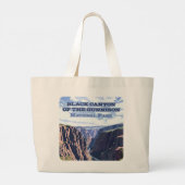De Black Canyon van het Gunnison National Park Grote Tote Bag (Achterkant)