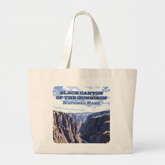 De Black Canyon van het Gunnison National Park Grote Tote Bag (Voorkant)