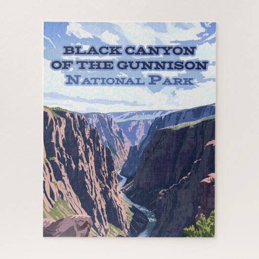 De Black Canyon van het Gunnison National Park Legpuzzel (Verticaal)
