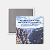 De Black Canyon van het Gunnison National Park Magneet (Voorkant / Achterkant)