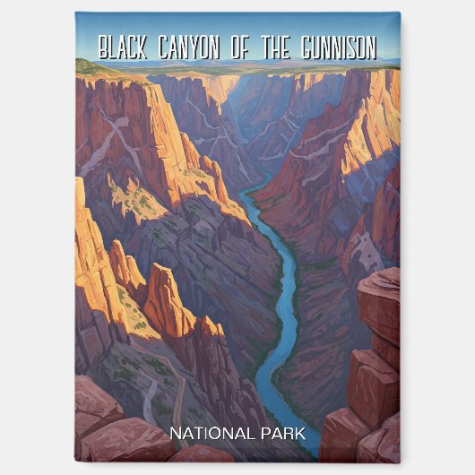 De Black Canyon van het Gunnison National Park Magneet (Voorkant)