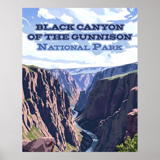 De Black Canyon van het Gunnison National Park Poster (Voorkant)