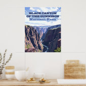 De Black Canyon van het Gunnison National Park Poster (Keuken)