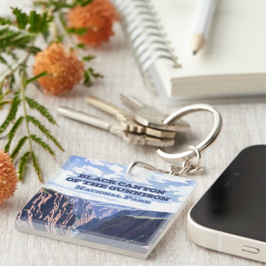 De Black Canyon van het Gunnison National Park Sleutelhanger (Voorkant Rechts)