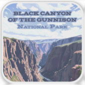 De Black Canyon van het Gunnison National Park Sticker (Voorkant)