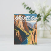 De Black Canyon van het Gunnison National Park Tra Briefkaart (Staand voorkant)
