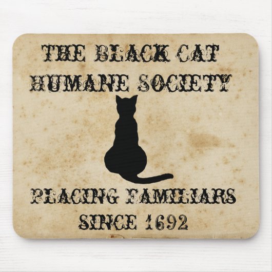 De Black Cat Humane Society Muismat (Voorkant)